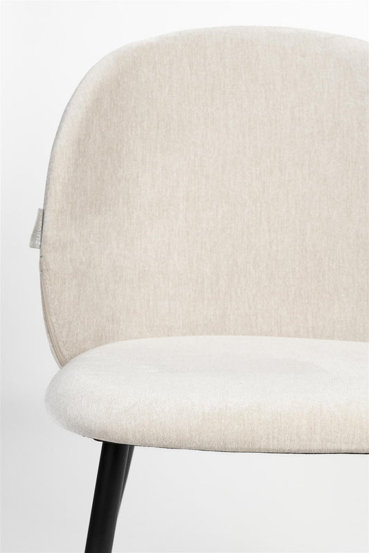 Fauteuil Cozy Beige - Zuiver lot de 2