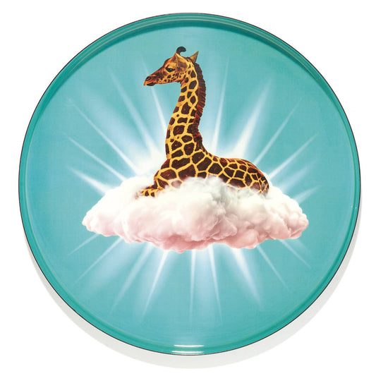 Plateau en Fer Rond Celestine D.33 cm - Gangzaï