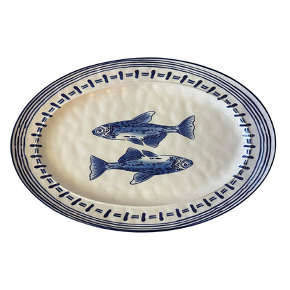Plat Ovale Fish en Grès - Opjet