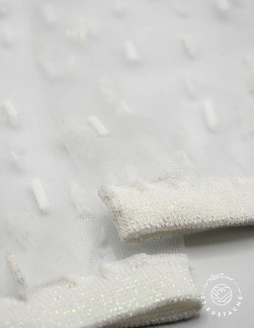 Chaussettes Transparentes Giboulées Blanches - Atelier St Eustache