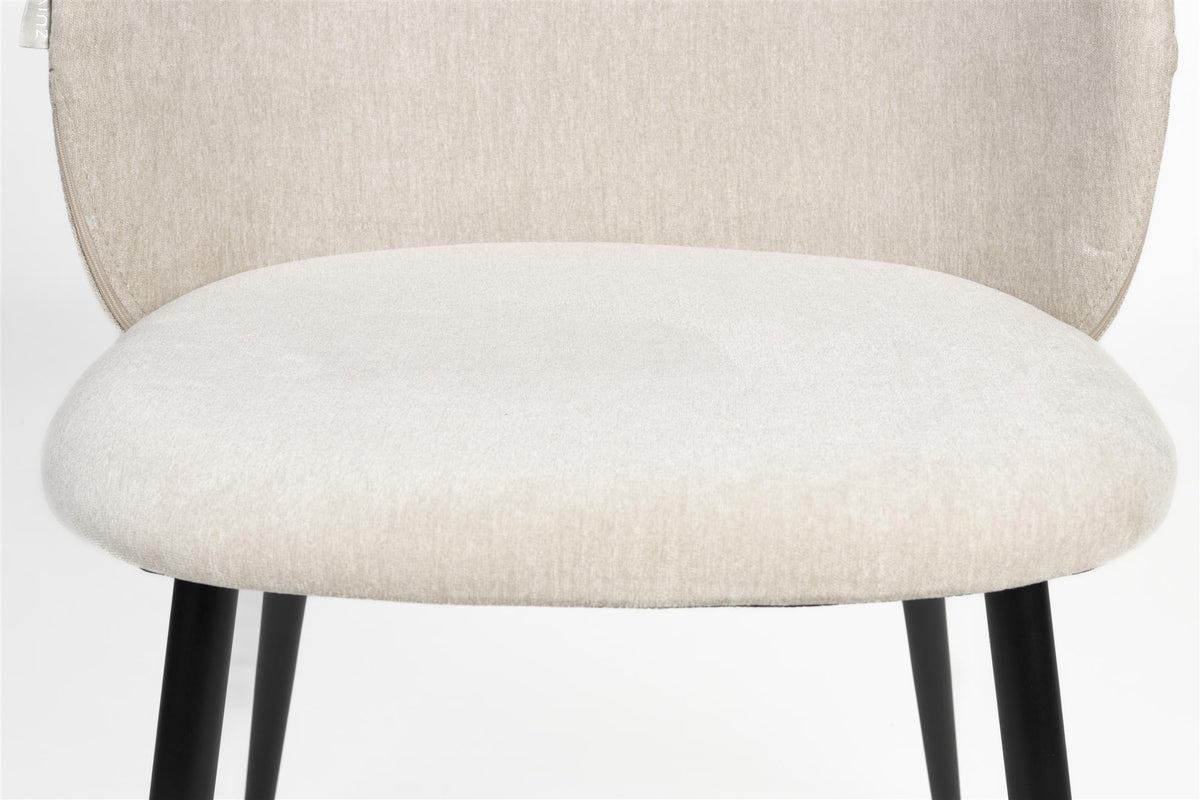 Fauteuil Cozy Beige - Zuiver lot de 2