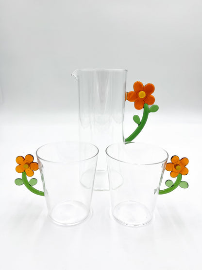 Mug Anse Fleur en Verre - Jacques Flamant
