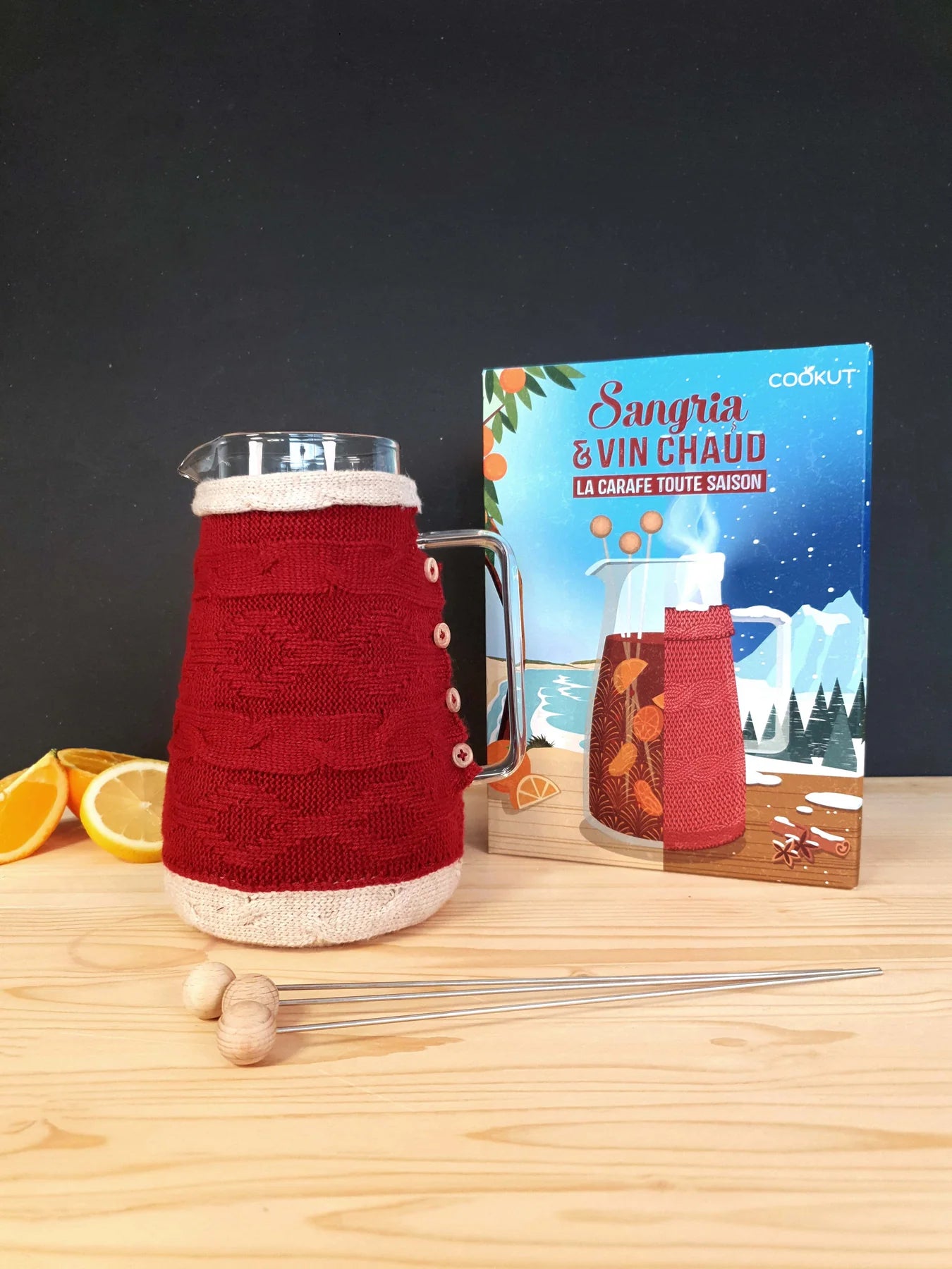Carafe en Verre pour Sangria ou Vin Chaud 1,5 L - Cookut