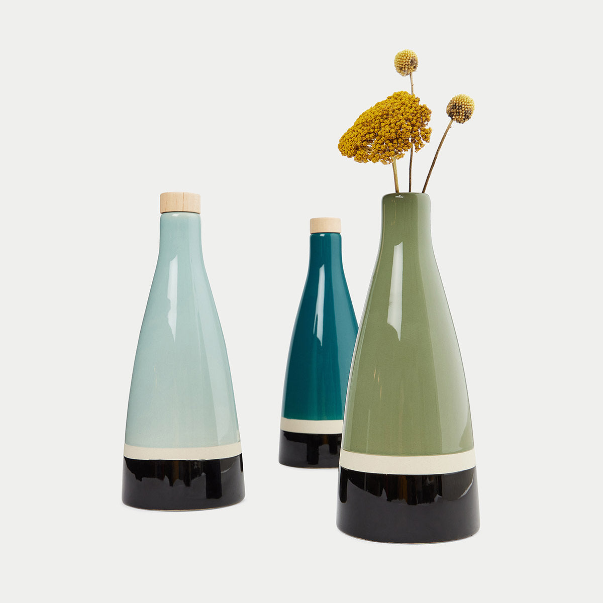 Bouteille en Céramique d'Huile d'Olive BIO Sicilia 600ml - Maison Sarah Lavoine