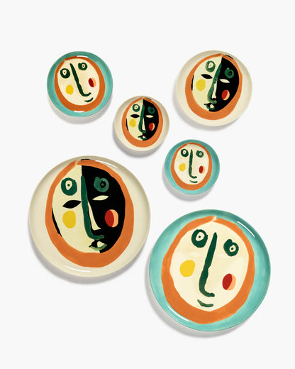 Lot de 4 Assiettes à Dessert avec Visage Ottolenghi - Serax