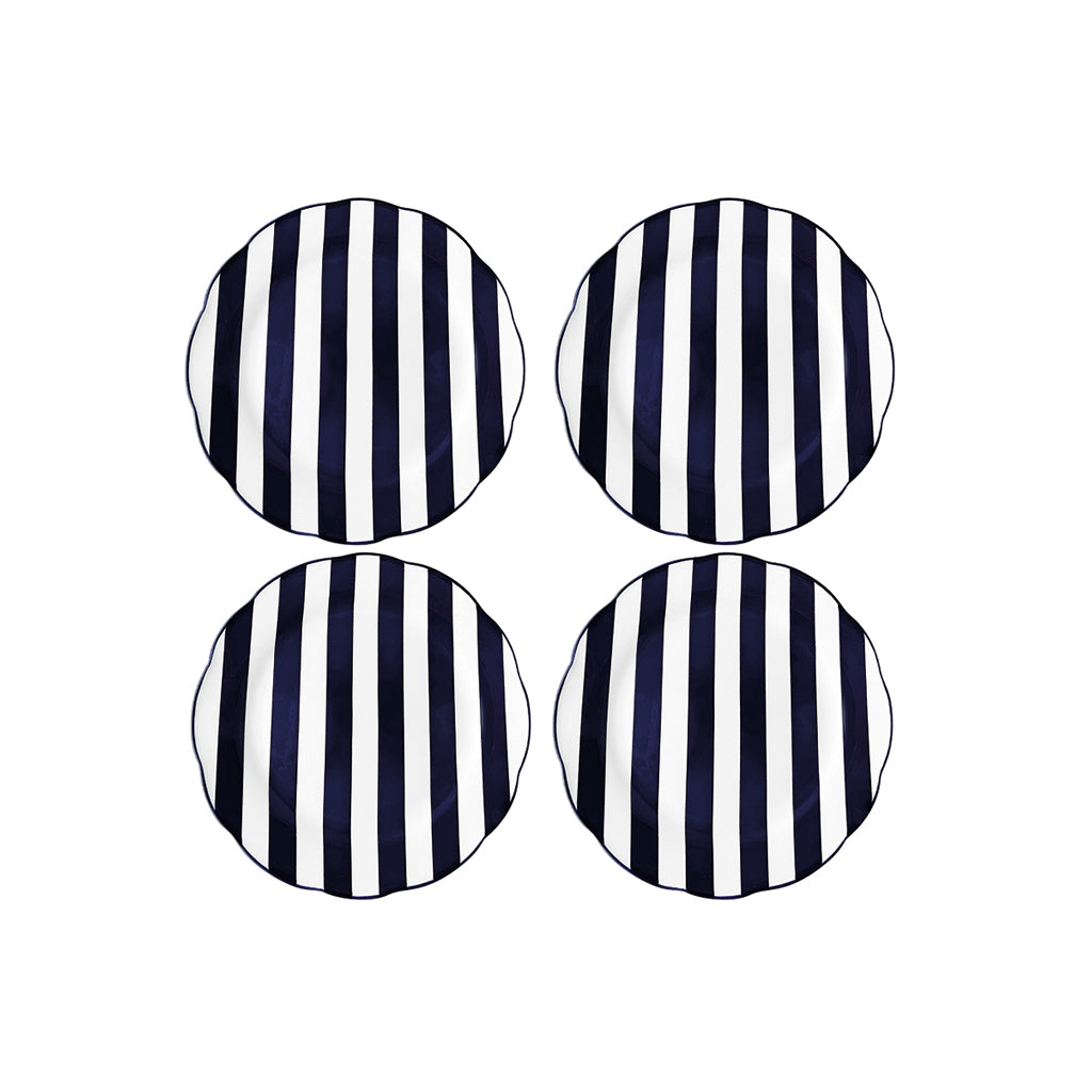 Set de 4 Assiettes à Dessert en Porcelaine Trattoria D.19 cm - Opjet