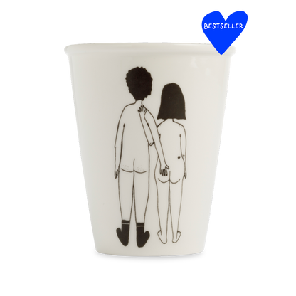 Tasse en Porcelaine avec Illustration "Couple Nu" - Helen B