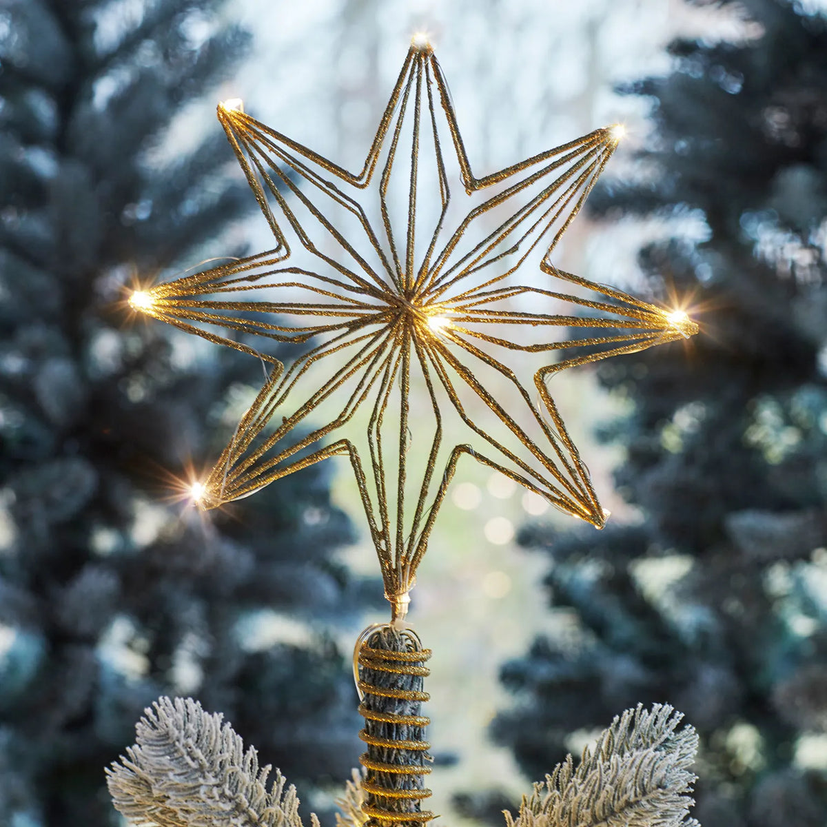 Cimier Étoile de Noël pour Sapin Lumineuse - Sirius