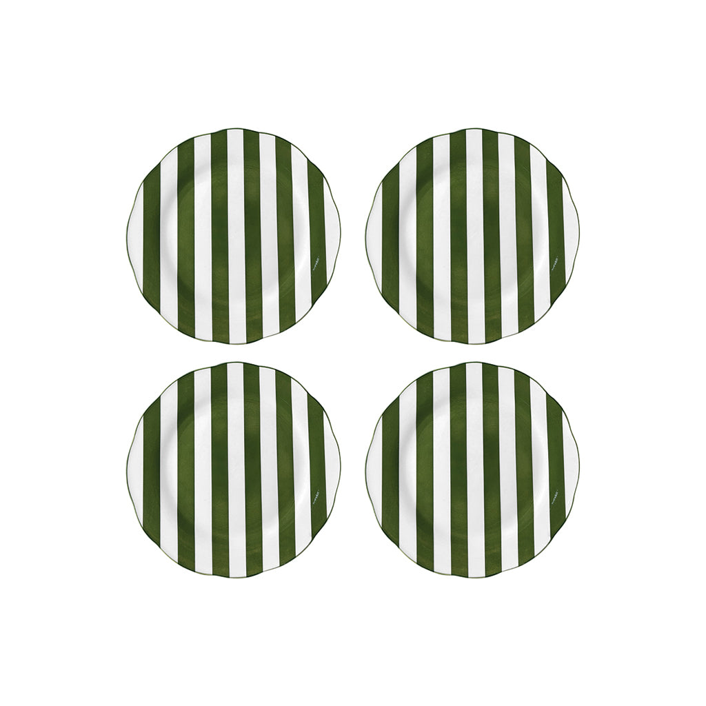 Set de 4 Assiettes à Dessert en Porcelaine Trattoria D.19 cm - Opjet