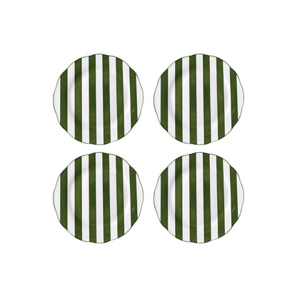 Set de 4 Assiettes à Dessert en Porcelaine Trattoria D.19 cm - Opjet