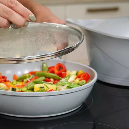Couvercle en Verre et Inox 16/20/24/28 cm - Cookut