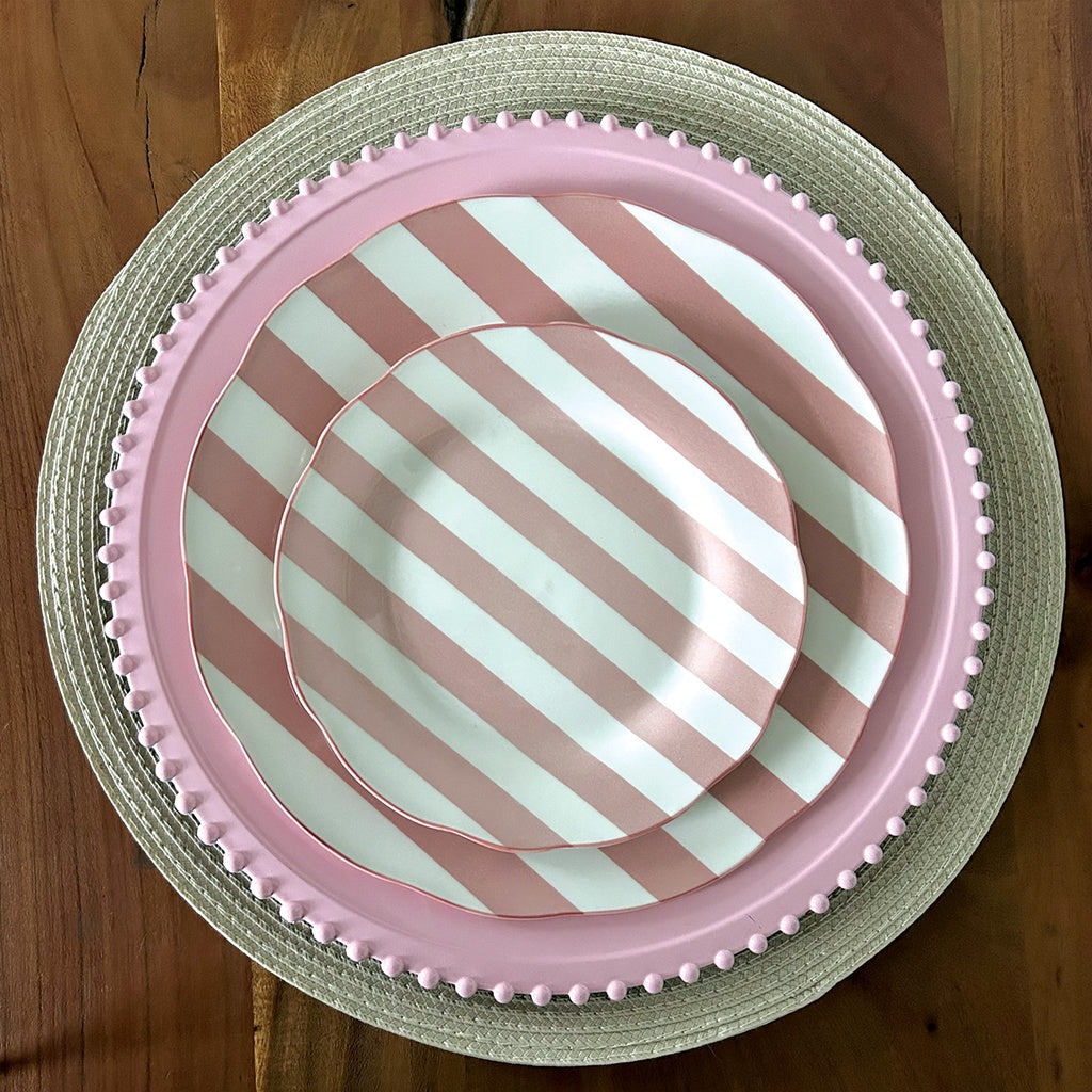 Set de 4 Assiettes à Dessert en Porcelaine Trattoria D.19 cm - Opjet
