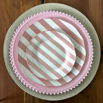Set de 4 Assiettes à Dessert en Porcelaine Trattoria D.19 cm - Opjet