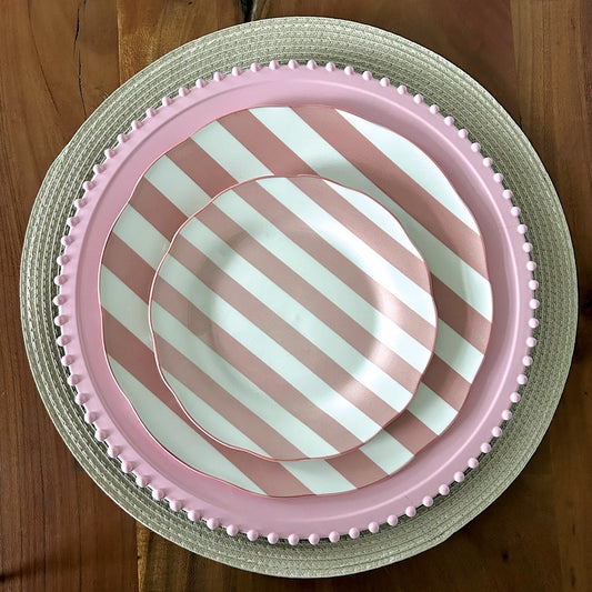 Set de 4 Assiettes à Dessert en Porcelaine Trattoria D.19 cm - Opjet