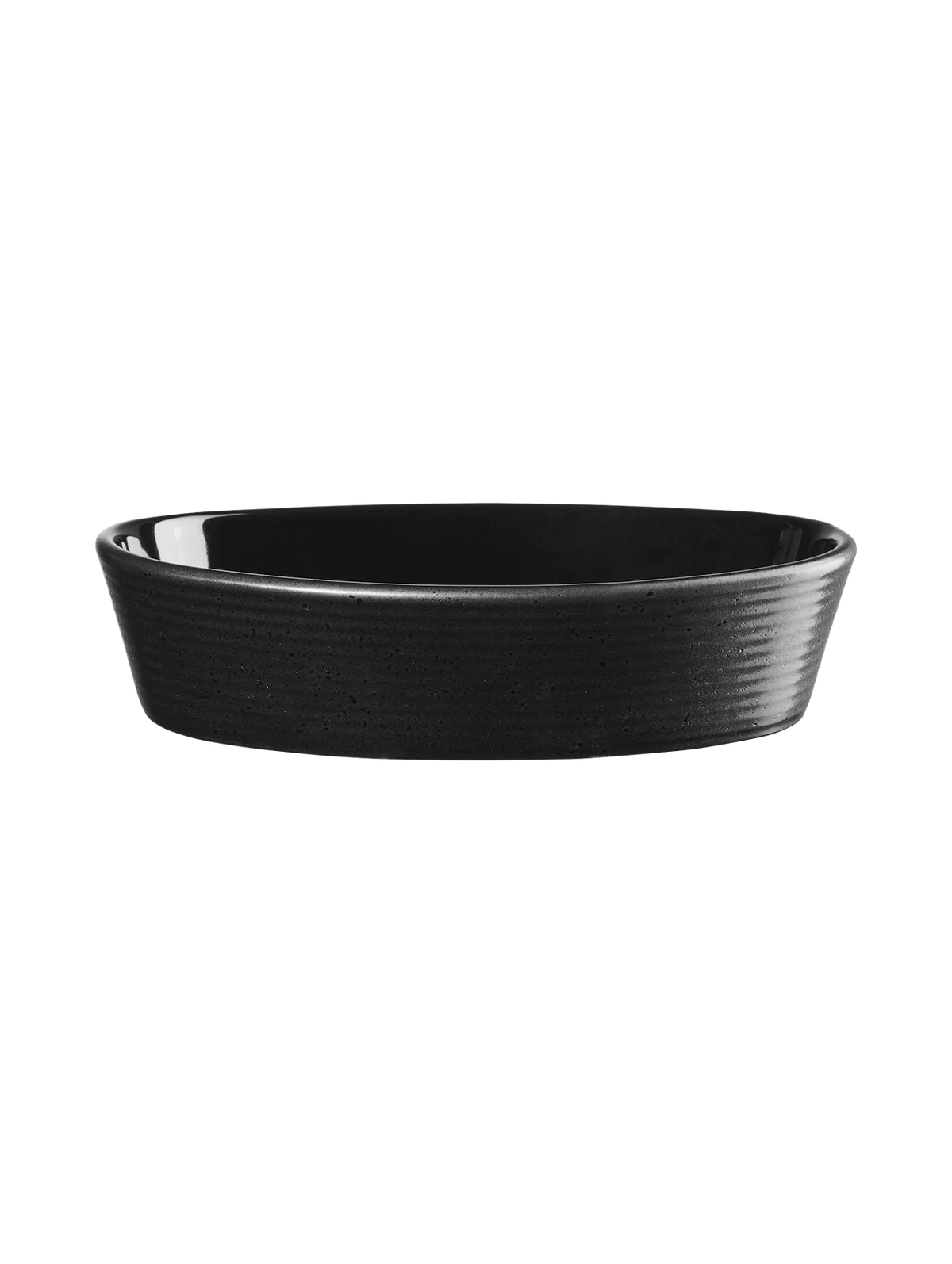 Plat à Gratin Ovale en Grès Noir - Asa