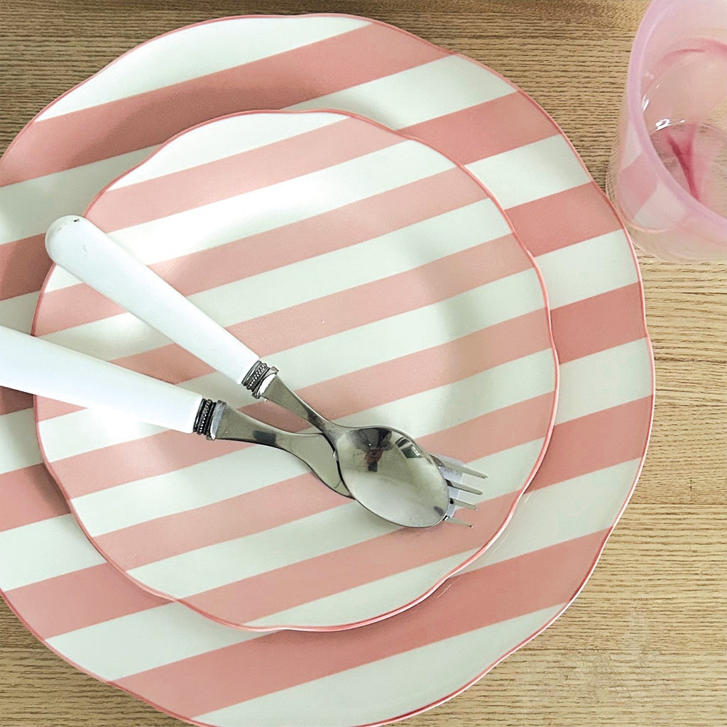 Set de 4 Assiettes à Dessert en Porcelaine Trattoria D.19 cm - Opjet