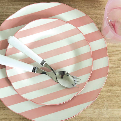 Set de 4 Assiettes à Dessert en Porcelaine Trattoria D.19 cm - Opjet