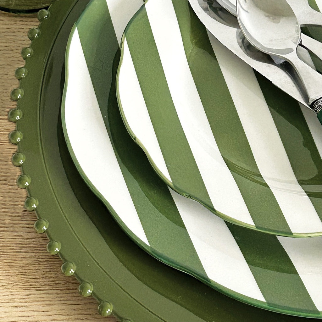 Set de 4 Assiettes à Dessert en Porcelaine Trattoria D.19 cm - Opjet