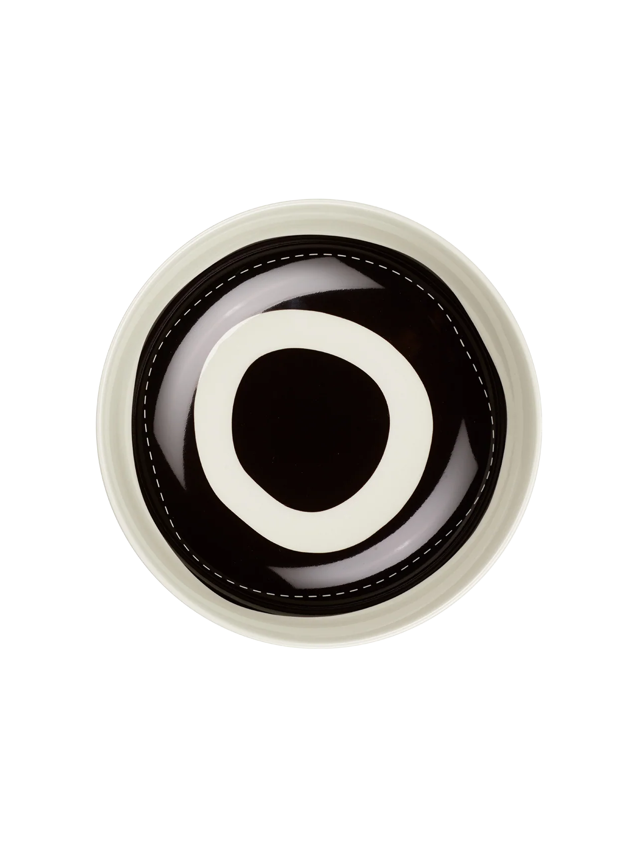 Coupelle en Grès Noire et Blanche D.18cm  - Asa