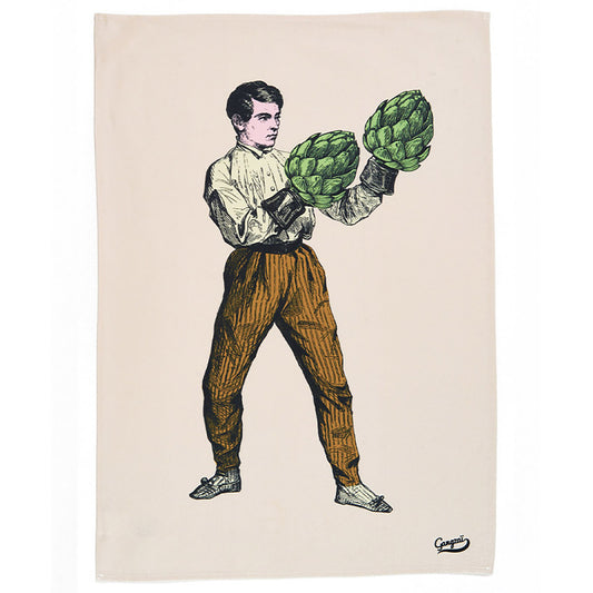 Torchon Imprimé Décalé en Coton 50x70 - Gangzaï