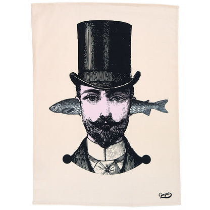 Torchon Imprimé Décalé en Coton 50x70 - Gangzaï