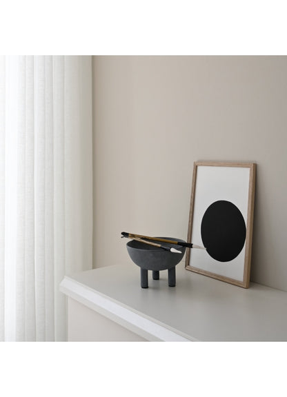 Bol à trois pieds noir Duck - 101 Copenhagen PETIT 13CM/GRAND 16CM