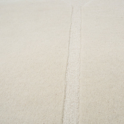 Tapis Terra en Laine 160x230 cm Écru - Idaho Éditions