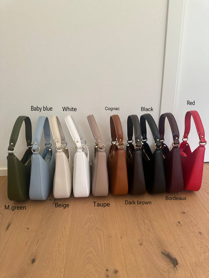 MARGARET - Sac à épaule en cuir véritable