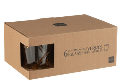 Set de 6 Gobelets en Plastique Incassable - Jolipa