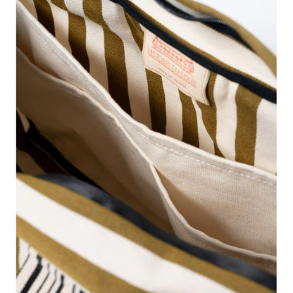 Sac Petite Escapade Canisse Bronze en Coton - Les Toiles du Soleil