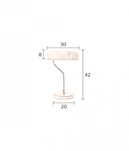 Lampe de Table Eclipse Noire  pied doré - DutchBone