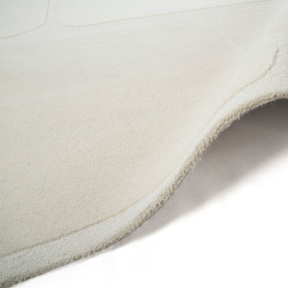 Tapis Terra en Laine 160x230 cm Écru - Idaho Éditions