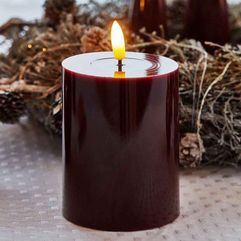 Bougie LED en Cire Pillier - Sirius