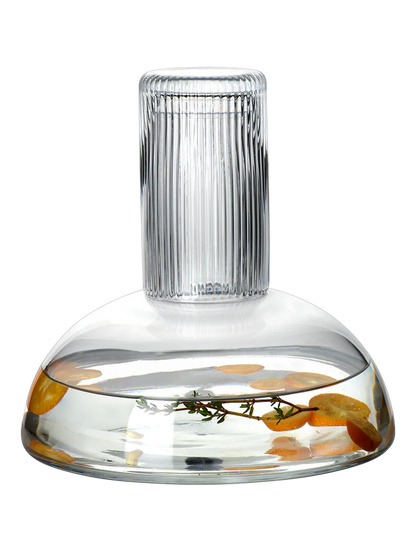 Carafe en Verre et son Verre à Boire Transparent ou Gris - ASA