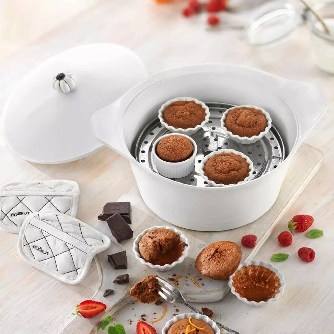 Plateau Pour Cuisson Vapeur Cocotte 24/28 cm - Cookut