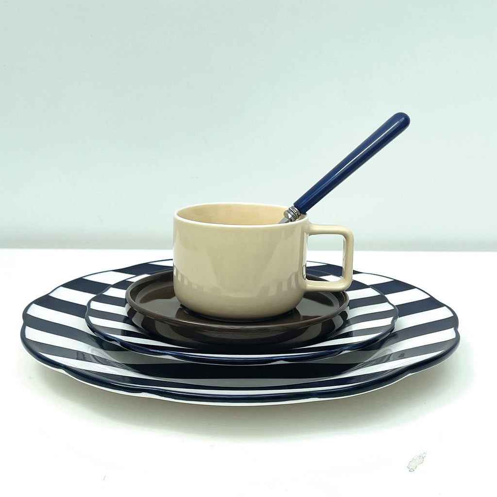 Set de 4 Assiettes à Dessert en Porcelaine Trattoria D.19 cm - Opjet