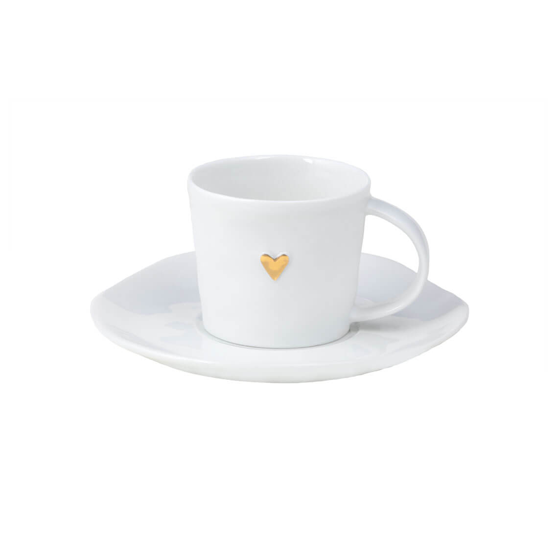 Tasse à Expresso Coeur & Soucoupe en Porcelaine - Räder