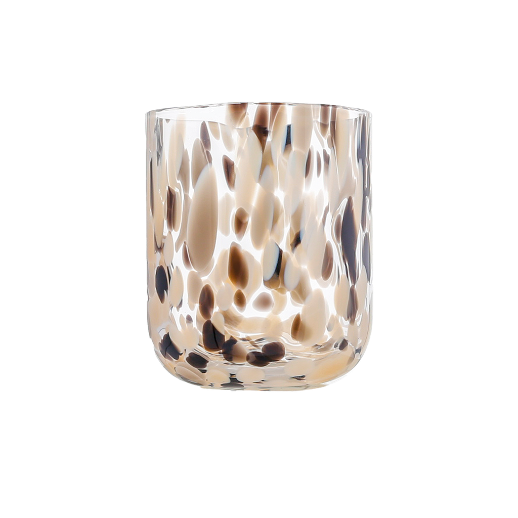 Set de 6 Verres Moucheté Doré, Noir, Bleu, Kaki ou Marron- Opjet