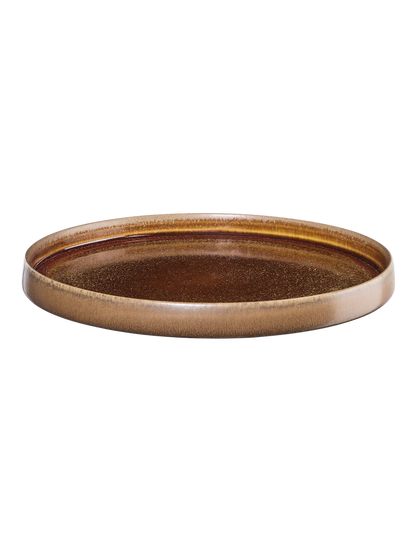 Set de 6 Assiettes Plates en Grès Brun ou Carbonne Gobi - Asa
