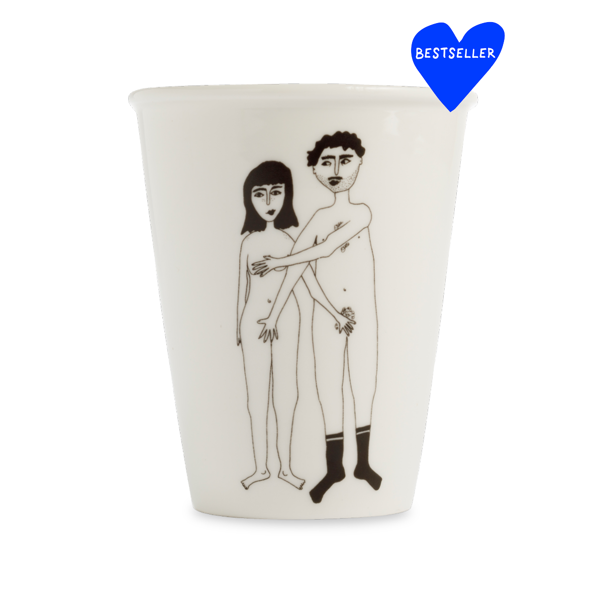 Tasse en Porcelaine avec Illustration "Couple Nu" - Helen B