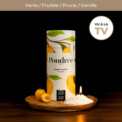 Coffret Bougie Parfumée en Perle - Poudrée Paris