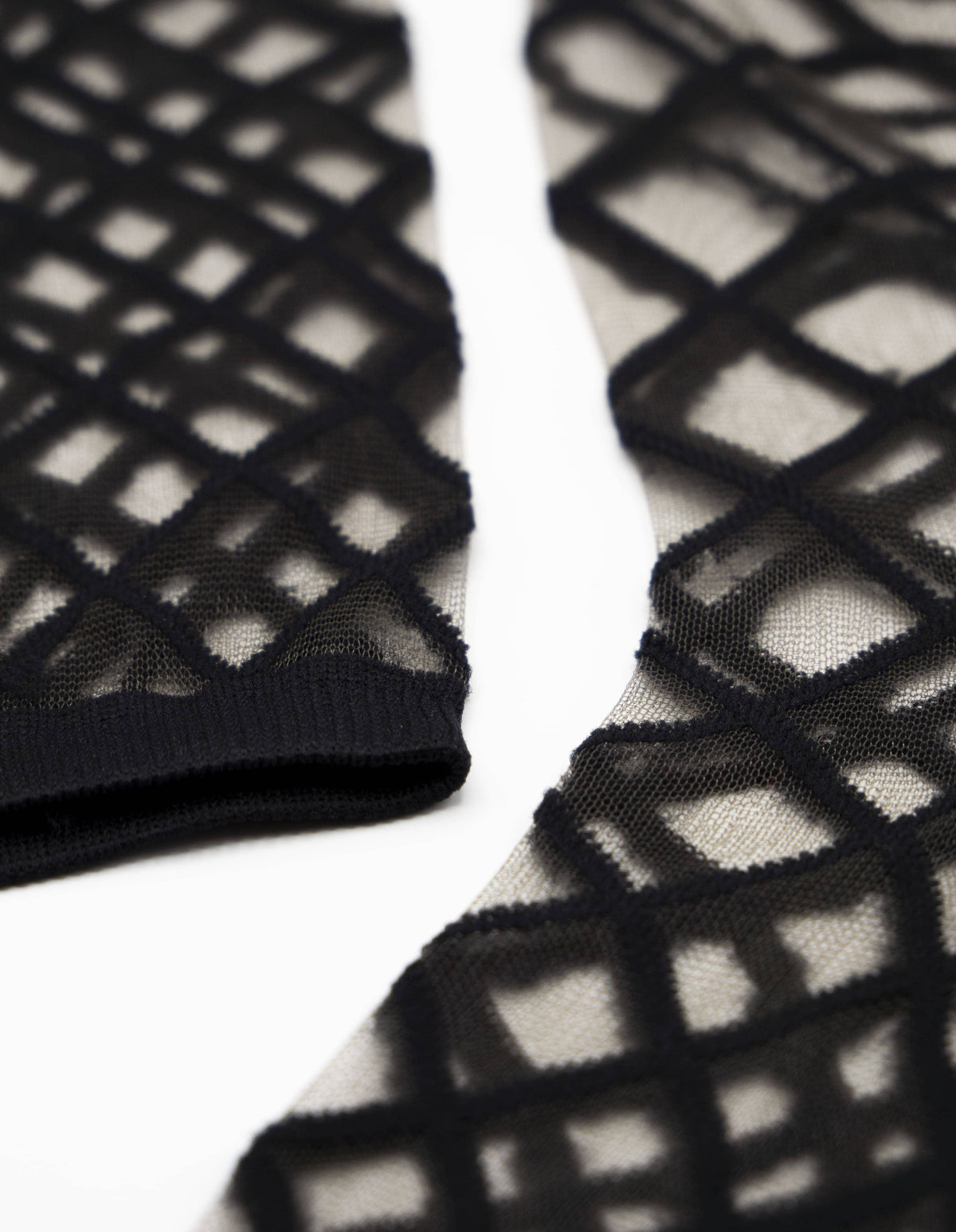 Chaussettes Transparentes Brooklyn Bridge Black Résille - Atelier St Eustache