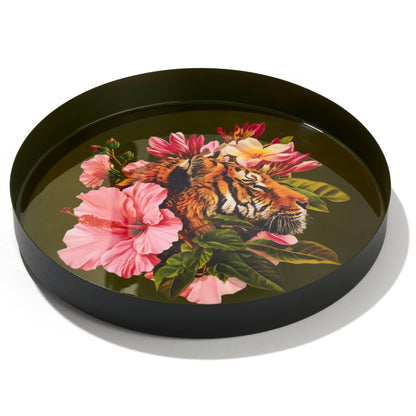 Plateau Rond Sherkane en Métal D.33cm - Gangzaï