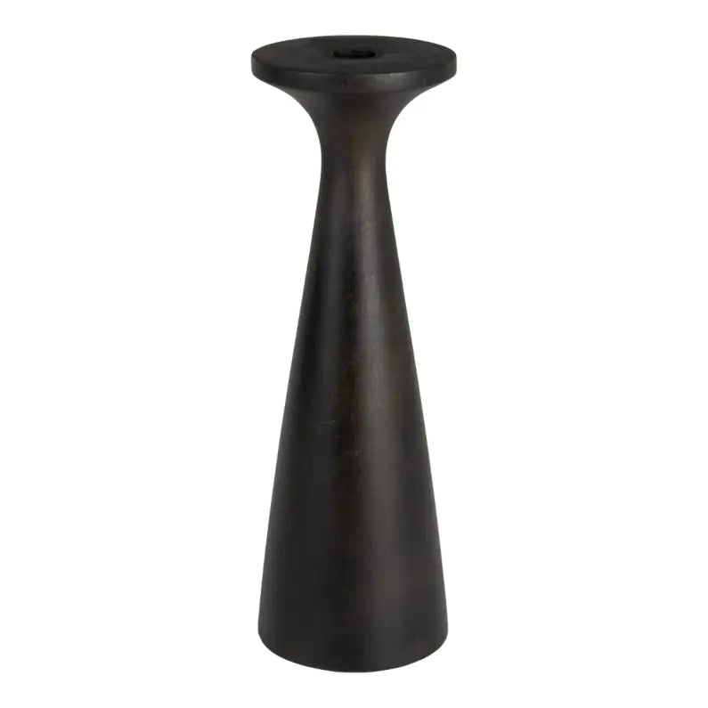 Bougeoir en Bois de Manguier Flames Noir -  Zuiver