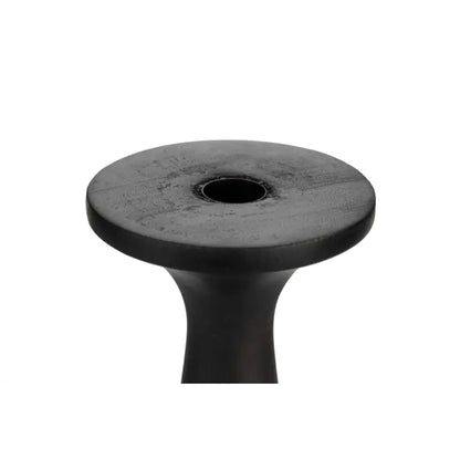 Bougeoir en Bois de Manguier Flames Noir -  Zuiver