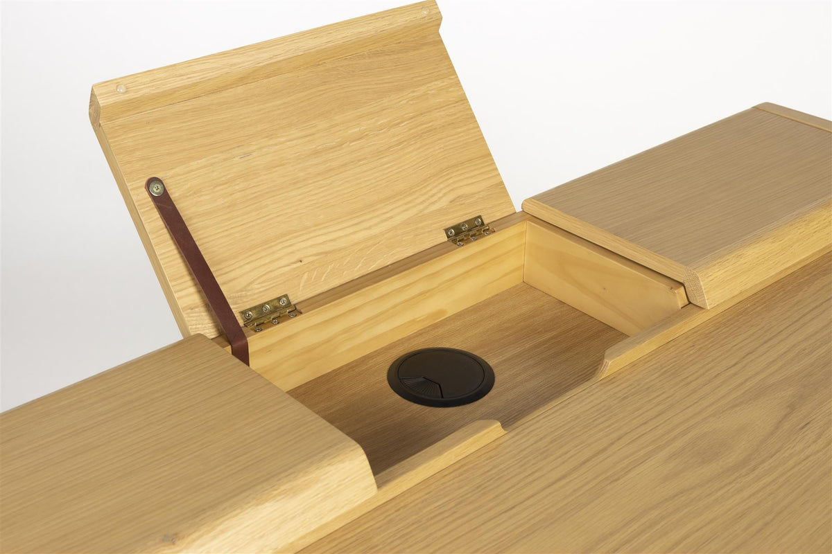 Bureau en Bois d'Hévéa 5 Compartiments - Zuiver