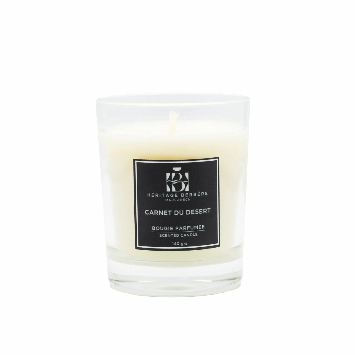 Bougie Parfumée Carnet du Desert 140g - Héritage Berbère