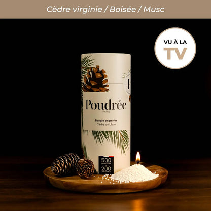 Coffret Bougie Parfumée en Perle - Poudrée Paris