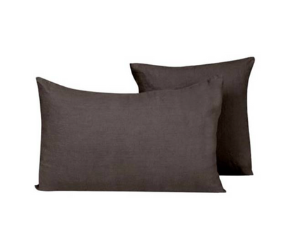 Housse de Coussin XXL Propriano en Lin Lavé 80x80 cm - Haomy
