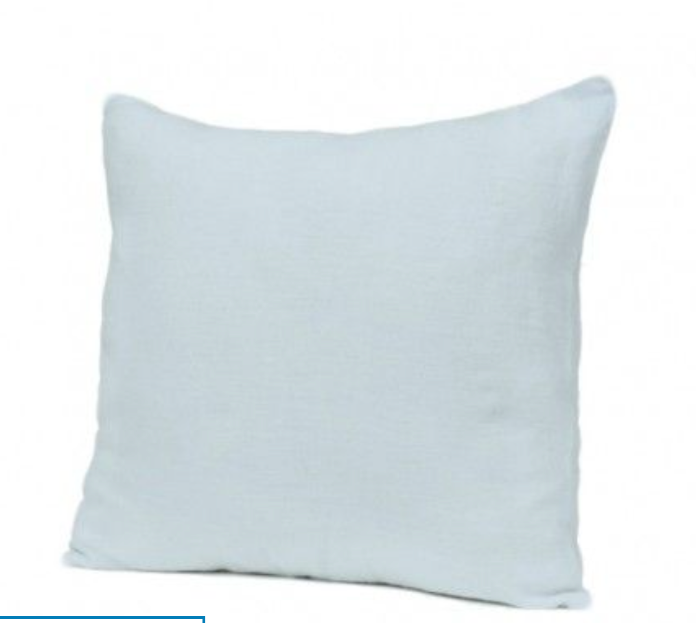 Housse de Coussin XXL Propriano en Lin Lavé 80x80 cm - Haomy